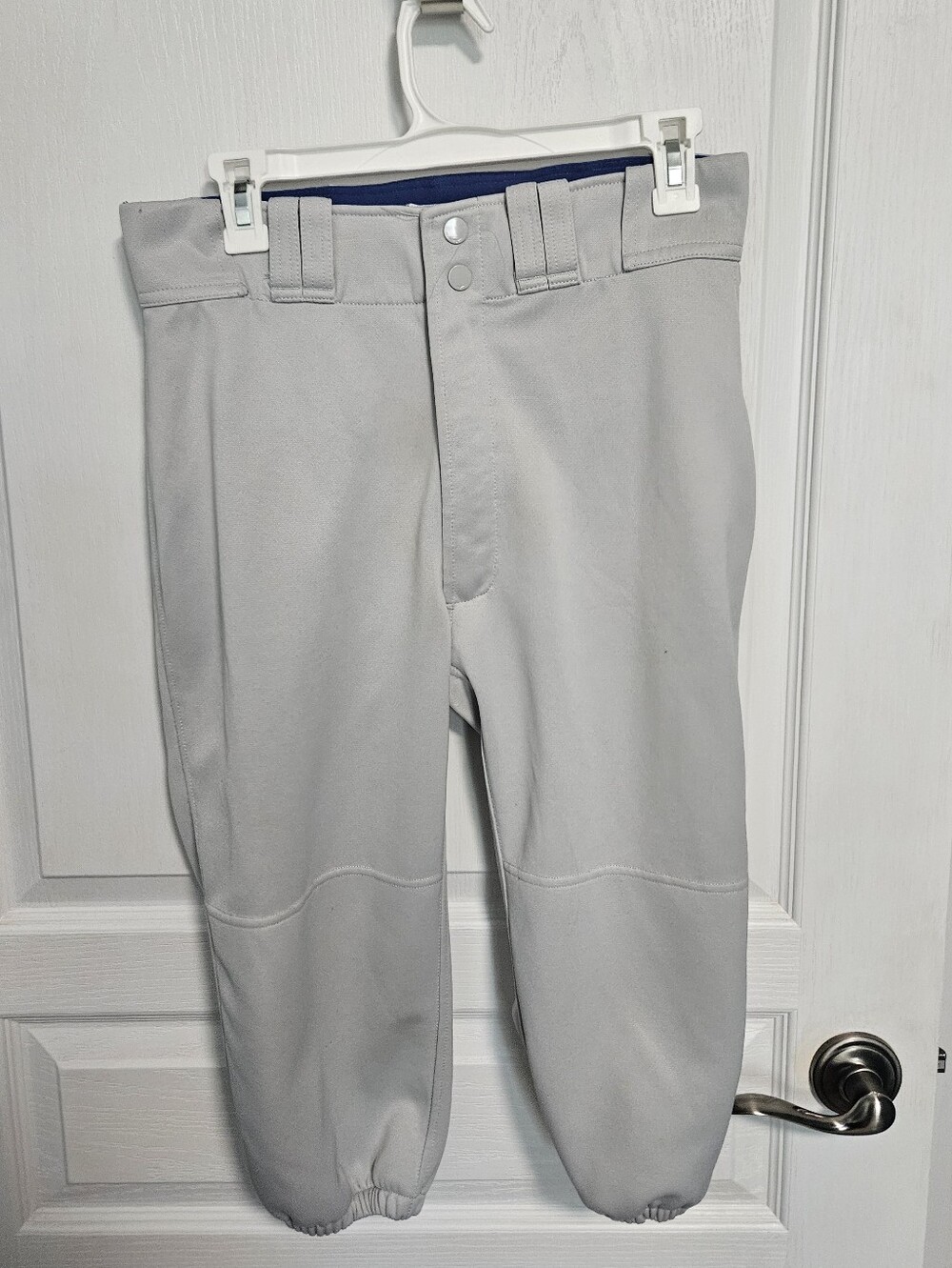 Mizuno Baseball Pants Knickers Knee Length Gray Mens Medium